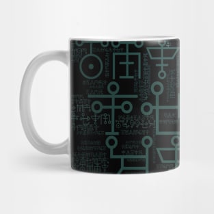 Abstract Word Cloud (4) Mug